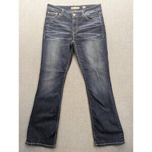 BKE Denim Dakota Jeans Womens 30R Blue Medium Wash Mid Rise Bootcut Stretch